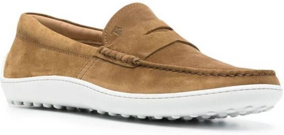 Tod's penny slot boat shoes Brown