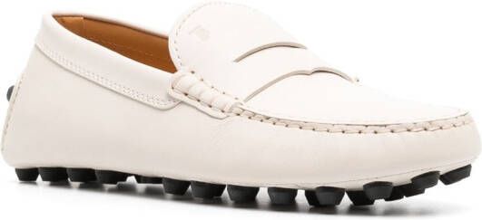 Tod's penny-slot leather loafers Neutrals
