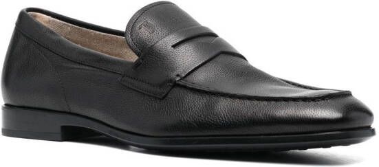 Tod's penny-slot logo-embossed loafers Black