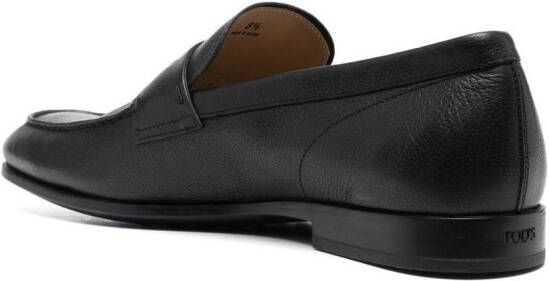 Tod's penny-slot logo-embossed loafers Black