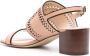 Tod's perforated 55mm leather sandals Pink - Thumbnail 3