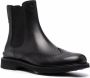 Tod's perforated leather ankle boots Black - Thumbnail 2