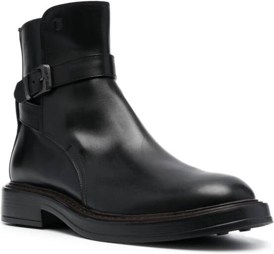 Tod's polished-finish ankle boots Black