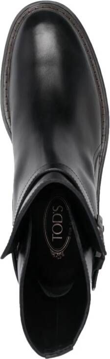 Tod's polished-finish ankle boots Black