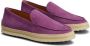 Tod's raffia-sole suede loafers Purple - Thumbnail 2