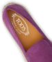 Tod's raffia-sole suede loafers Purple - Thumbnail 5