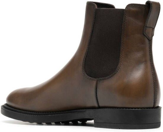 Tod's round toe chelsea boots Brown