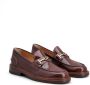 Tod's round-toe leather loafers Brown - Thumbnail 2