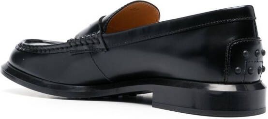 Tod's round-toe penny loafers Black