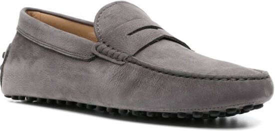 Tod's round-toe slip-on loafers Grey