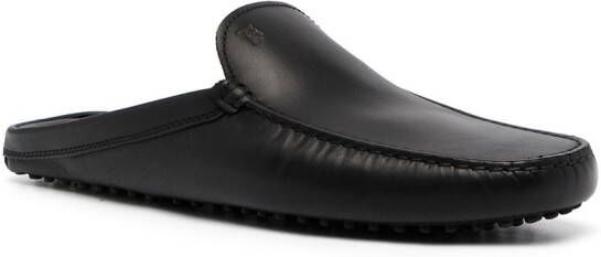 Tod's Sabot leather slippers Black