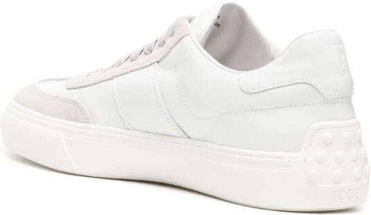 Tod's side logo-print low-top sneakers White