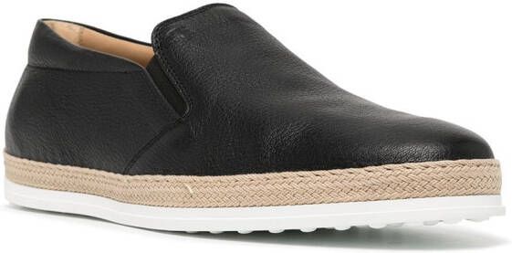 Tod's slip-on espadrilles Black