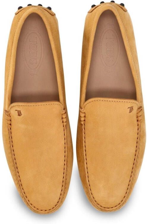 Tod's slip-on leather loafers Yellow