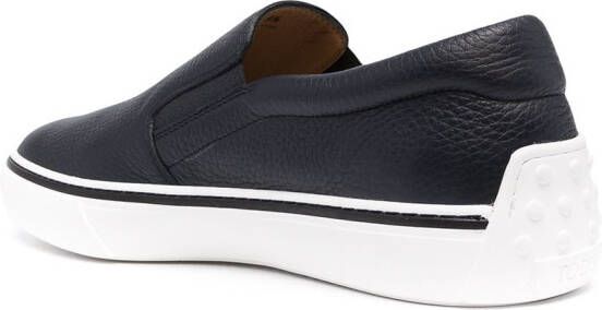 Tod's slip-on leather sneakers Blue