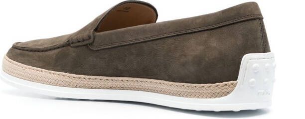Tod's slip-on style loafers Green
