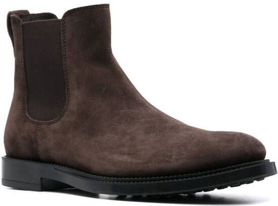 Tod's slip-on suede Chelsea boots Brown