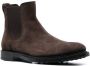 Tod's slip-on suede Chelsea boots Brown - Thumbnail 2