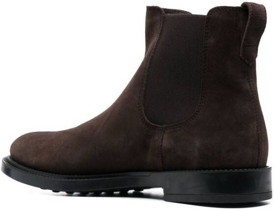Tod's slip-on suede Chelsea boots Brown