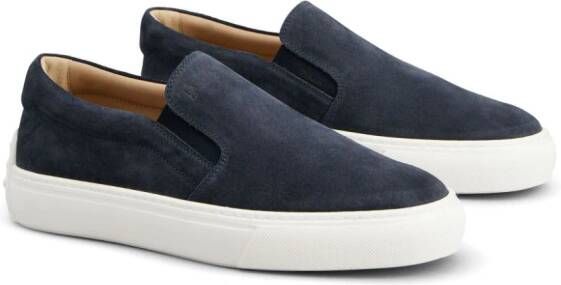 Tod's slip-on suede sneakers Blue