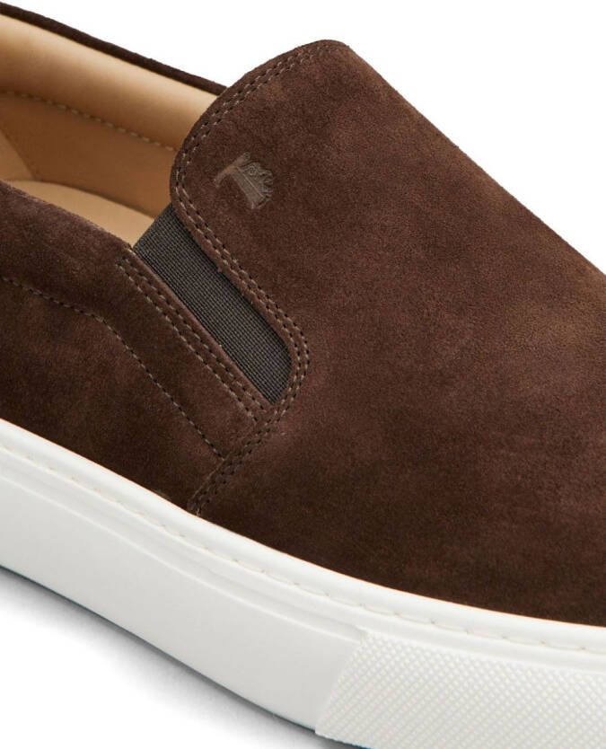 Tod's slip-on suede sneakers Brown