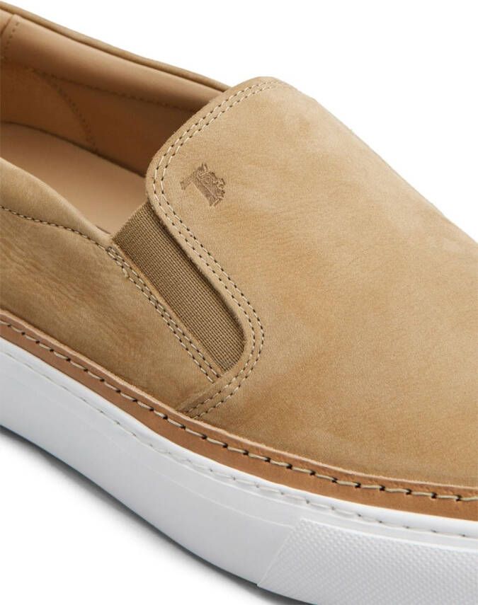 Tod's slip-on suede sneakers Neutrals