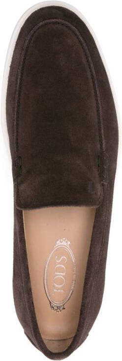 Tod's Slipper suede loafers Brown
