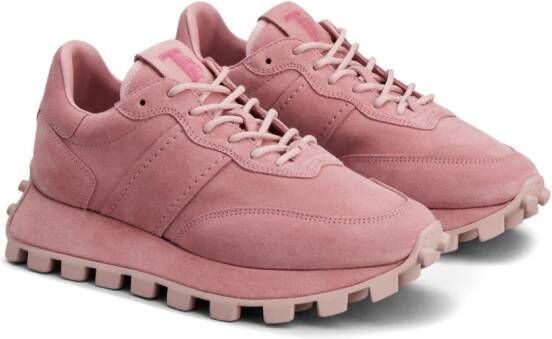 Tod's Sportiva Run suede sneakers Pink