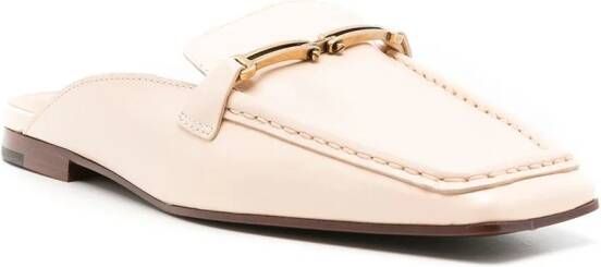 Tod's square-toe leather mules White