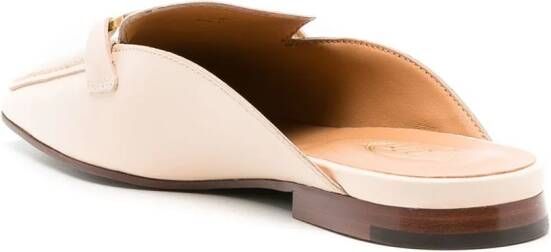 Tod's square-toe leather mules White