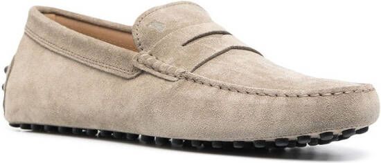 Tod's strap-detail loafers Neutrals