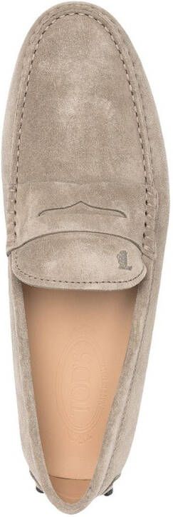 Tod's strap-detail loafers Neutrals