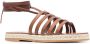 Tod's strappy leather sandals Brown - Thumbnail 2