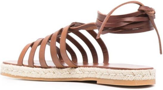 Tod's strappy leather sandals Brown