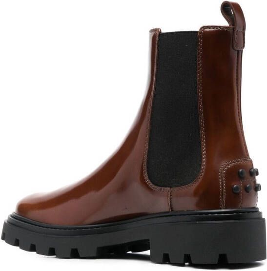 Tod's studded Chelsea boots Brown