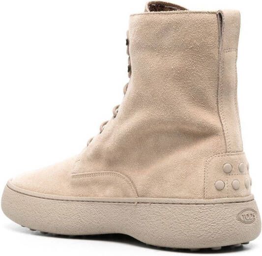Tod's suede ankle boots Neutrals