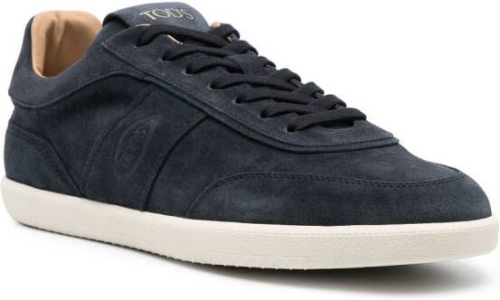 Tod's suede low-top sneakers Blue