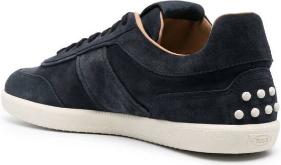 Tod's suede low-top sneakers Blue