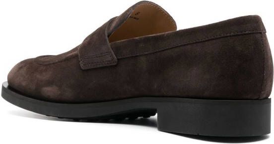 Tod's suede moccasin loafers Brown
