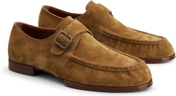 Tod's suede monk shoes Neutrals