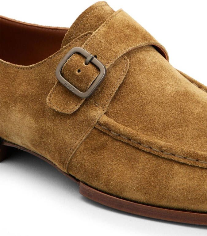 Tod's suede monk shoes Neutrals