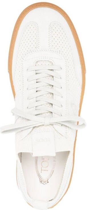 Tod's suede-panelled low-top sneakers White