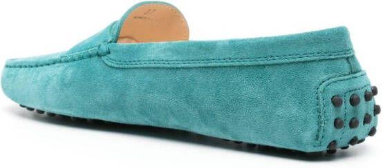 Tod's suede penny loafers Blue