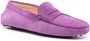 Tod's suede penny loafers Purple - Thumbnail 2