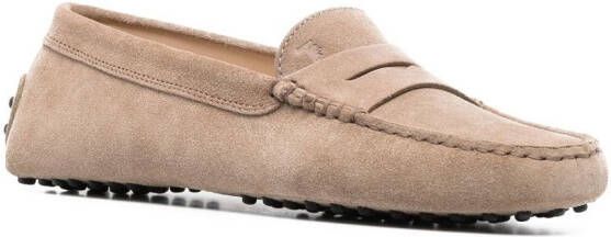 Tod's suede slip-on loafers Neutrals