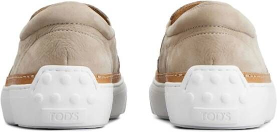 Tod's suede slip-on sneakers Neutrals