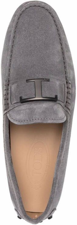 Tod's T-embellished loafers Grey