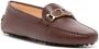 Tod's T-logo leather loafers Brown - Thumbnail 2