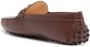 Tod's T-logo leather loafers Brown - Thumbnail 3