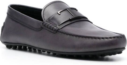 Tod's T-Timeless City leather loafers Grey
